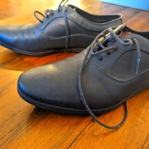 Zara Men Dark Blue Leather Dress Shoe SZ 42EU/9US